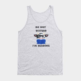 Book Lover Cow Reading Tank Top